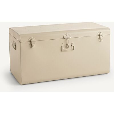 Am.pm Denise Cofre de Metal - Beige - Cofre de almacenamiento Am.pm Denise Cofre de Metal - Beige - Cofre de almacenamiento