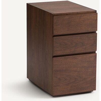 Am.pm Cajonera - 3 Cajones Nogal - Mueble de Oficina Am.pm Cajonera - 3 Cajones Nogal - Mueble de Oficina