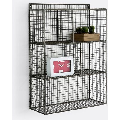 LA REDOUTE INTERIEURS Estantería metálica gris - Estantería de pared LA REDOUTE INTERIEURS Estantería metálica gris - Estantería de pared