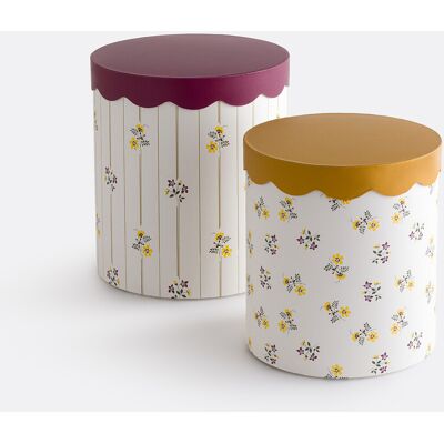La Redoute INTERIEURS Lote De 2 Cajas Nido Redondas Con Tapa, RISETTI. Talla talla única. Color La Redoute INTERIEURS Lote De 2 Cajas Nido Redondas Con Tapa, RISETTI. Talla talla única. Color