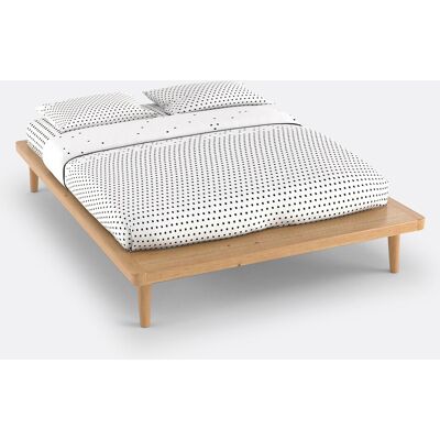 LA REDOUTE INTERIEURS - Jimi - Pino macizo - Cama con plataforma LA REDOUTE INTERIEURS - Jimi - Pino macizo - Cama con plataforma