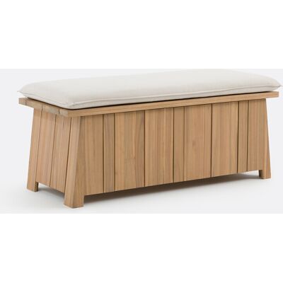 La Redoute INTERIEURS Banco Baúl De Jardín De Acacia Con Cojín, BRUT. Talla talla única. Color La Redoute INTERIEURS Banco Baúl De Jardín De Acacia Con Cojín, BRUT. Talla talla única. Color