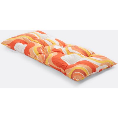 MAPOÉSIE X LA REDOUTE INTÉRIEURS Colchoneta de exterior, 120 x 60 cm, estampado geométrico, SONGE. Color MAPOÉSIE X LA REDOUTE INTÉRIEURS Colchoneta de exterior, 120 x 60 cm, estampado geométrico, SONGE. Color