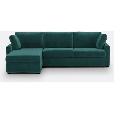 La Redoute Sofá cama esquinero de 4 plazas, terciopelo, Comfort Bultex®, TIMOR. Talla ángulo reversible. Color La Redoute Sofá cama esquinero de 4 plazas, terciopelo, Comfort Bultex®, TIMOR. Talla ángulo reversible. Color