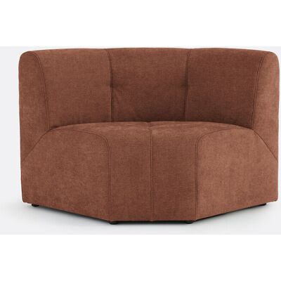 La Redoute Sillón esquinero modular, 1 plaza, de chenilla fina, ANETA. Talla 1 plaza. Color La Redoute Sillón esquinero modular, 1 plaza, de chenilla fina, ANETA. Talla 1 plaza. Color