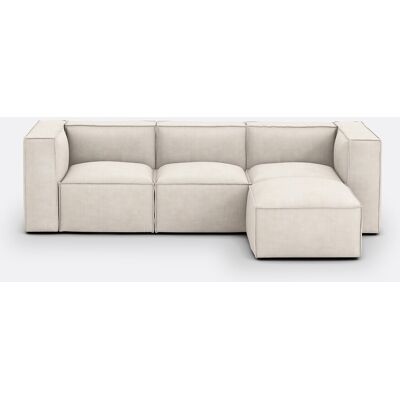 La Redoute Sofá modular, 3 plazas y reposapiés, en pana, SEVEN. Talla 3 plazas. Color La Redoute Sofá modular, 3 plazas y reposapiés, en pana, SEVEN. Talla 3 plazas. Color