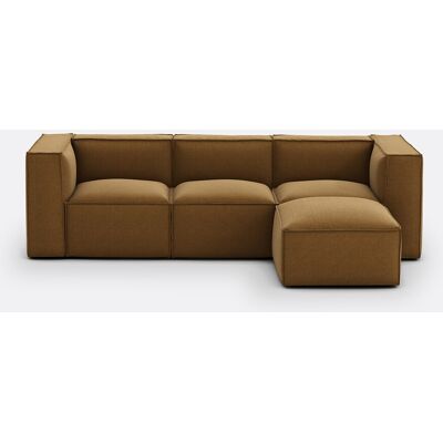 La Redoute Sofá modular 3 plazas y puff reposapiés, tejido texturizado, Seven. Talla 3 plazas. Color La Redoute Sofá modular 3 plazas y puff reposapiés, tejido texturizado, Seven. Talla 3 plazas. Color