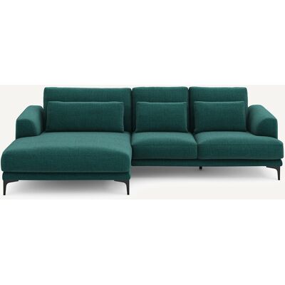 AM.PM Sofá esquinero chaise longue a la izquierda, en tejido jaspeado, MARSILE. Color AM.PM Sofá esquinero chaise longue a la izquierda, en tejido jaspeado, MARSILE. Color