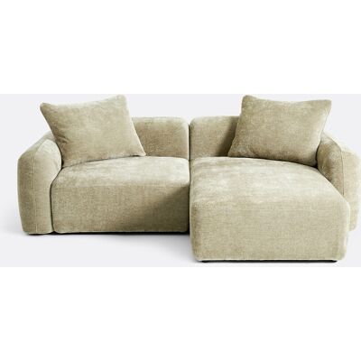 La Redoute Sofá modular con chaise longue de chenilla jacquard, esquina derecha, AMAD. Talla ángulo derecho. Color La Redoute Sofá modular con chaise longue de chenilla jacquard, esquina derecha, AMAD. Talla ángulo derecho. Color