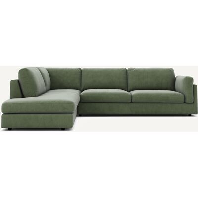 AM.PM Sofá cama con chaise longue angular, terciopelo, CÉSAR. Color AM.PM Sofá cama con chaise longue angular, terciopelo, CÉSAR. Color