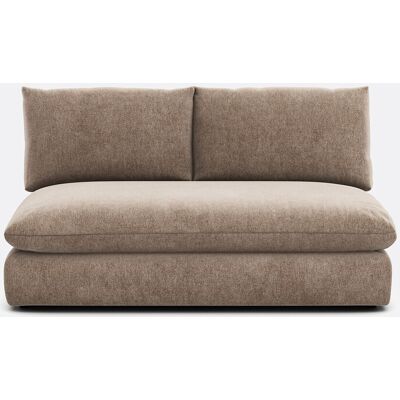 La Redoute Módulo tipo banco de 2 plazas para sofá modular, en poliéster jaspeado, MALO. Talla 2 plazas. Color La Redoute Módulo tipo banco de 2 plazas para sofá modular, en poliéster jaspeado, MALO. Talla 2 plazas. Color