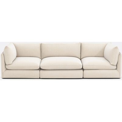 La Redoute Sofá modular recto de 3 plazas, en poliéster jaspeado, MALO. Talla 3 plazas. Color La Redoute Sofá modular recto de 3 plazas, en poliéster jaspeado, MALO. Talla 3 plazas. Color