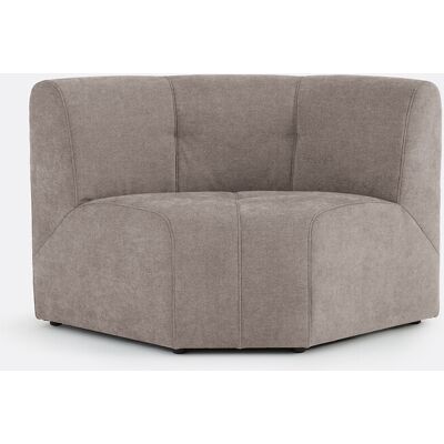 La Redoute Sillón esquinero modular, 1 plaza, de chenilla fina, ANETA. Talla 1 plaza. Color La Redoute Sillón esquinero modular, 1 plaza, de chenilla fina, ANETA. Talla 1 plaza. Color