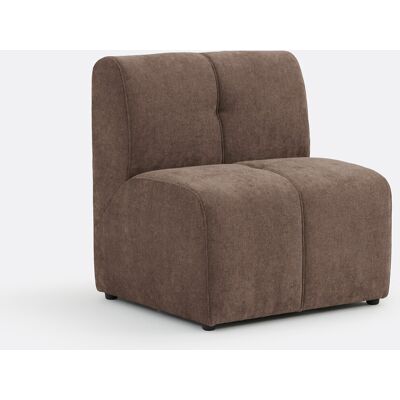 La Redoute Elemento de sillón de mesa modular, 1 plaza, en chenilla fina, ANETA. Talla 1 plaza. Color La Redoute Elemento de sillón de mesa modular, 1 plaza, en chenilla fina, ANETA. Talla 1 plaza. Color