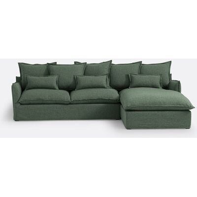 La Redoute Sofá esquinero de 4 plazas, de poliéster, ODNA. Talla ángulo izquierdo. Color La Redoute Sofá esquinero de 4 plazas, de poliéster, ODNA. Talla ángulo izquierdo. Color
