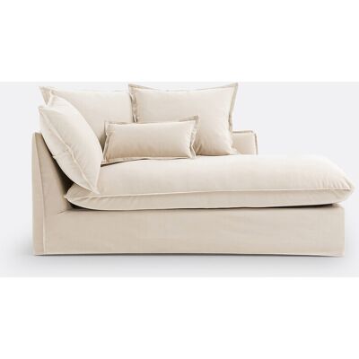La Redoute Chaise longue derecho desenfundable de terciopelo, ODNA. Talla Chaise longue esquina derecha. Color La Redoute Chaise longue derecho desenfundable de terciopelo, ODNA. Talla Chaise longue esquina derecha. Color