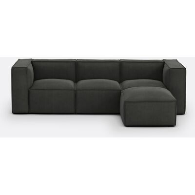 La Redoute Sofá modular, 3 plazas y reposapiés, en pana, SEVEN. Talla 3 plazas. Color La Redoute Sofá modular, 3 plazas y reposapiés, en pana, SEVEN. Talla 3 plazas. Color
