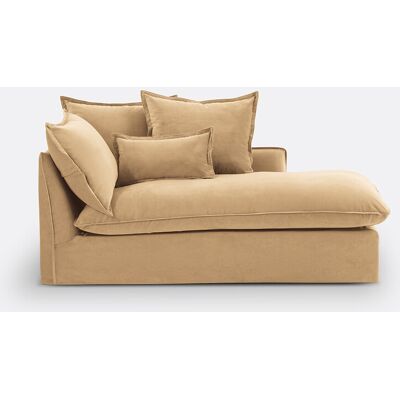 La Redoute Chaise longue derecho desenfundable de terciopelo, ODNA. Talla Chaise longue esquina derecha. Color La Redoute Chaise longue derecho desenfundable de terciopelo, ODNA. Talla Chaise longue esquina derecha. Color