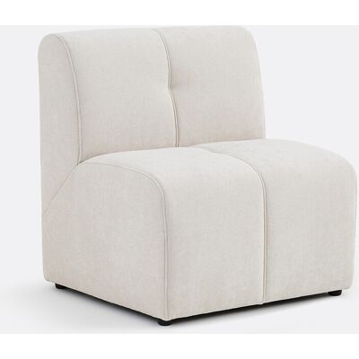 La Redoute Elemento de sillón de mesa modular, 1 plaza, en chenilla fina, ANETA. Talla 1 plaza. Color La Redoute Elemento de sillón de mesa modular, 1 plaza, en chenilla fina, ANETA. Talla 1 plaza. Color