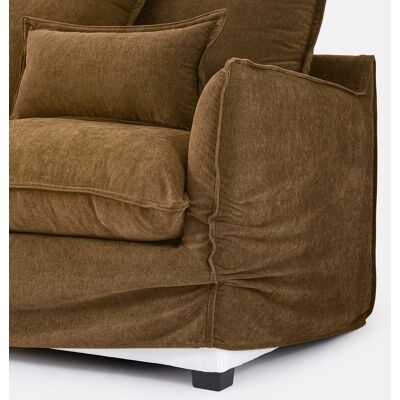 La Redoute Funda de sofá esquinero de poliéster jaspeado, ODNA. Talla Chaise longue esquina derecha. Color La Redoute Funda de sofá esquinero de poliéster jaspeado, ODNA. Talla Chaise longue esquina derecha. Color