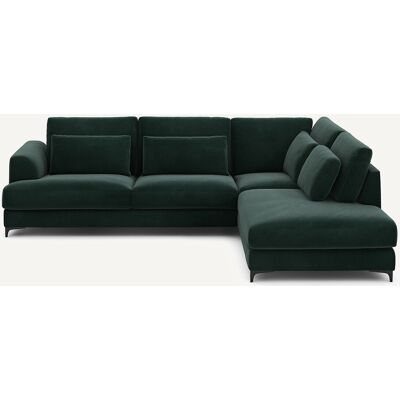 AM.PM Sofá cama esquinero derecho de terciopelo Marsile. Color AM.PM Sofá cama esquinero derecho de terciopelo Marsile. Color