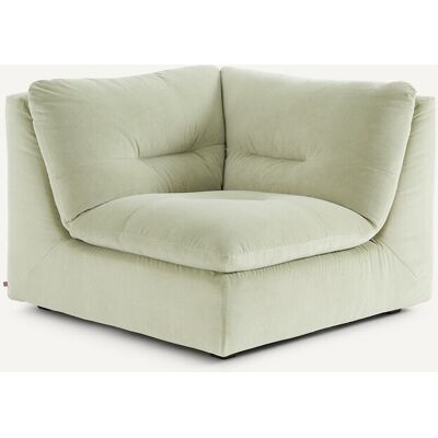 AM.PM Sillón en ángulo de 90° de terciopelo lavado a la piedra, GIULIANO. Color AM.PM Sillón en ángulo de 90° de terciopelo lavado a la piedra, GIULIANO. Color