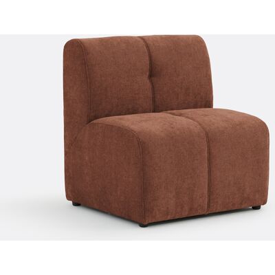 La Redoute Elemento de sillón de mesa modular, 1 plaza, en chenilla fina, ANETA. Talla 1 plaza. Color La Redoute Elemento de sillón de mesa modular, 1 plaza, en chenilla fina, ANETA. Talla 1 plaza. Color