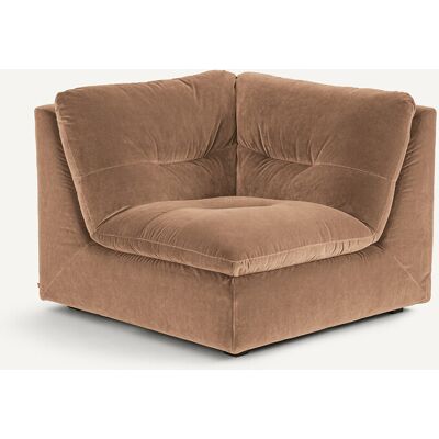 AM.PM Sillón en ángulo de 90° modulable de terciopelo, GIULIANO. Color AM.PM Sillón en ángulo de 90° modulable de terciopelo, GIULIANO. Color