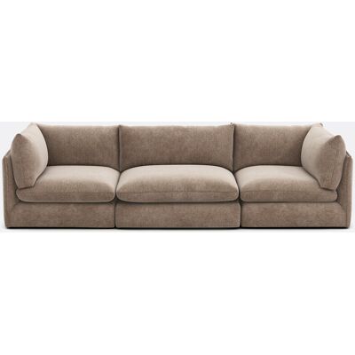 La Redoute Sofá modular recto de 3 plazas, en poliéster jaspeado, MALO. Talla 3 plazas. Color La Redoute Sofá modular recto de 3 plazas, en poliéster jaspeado, MALO. Talla 3 plazas. Color