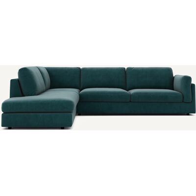 AM.PM Sofá cama con chaise longue angular, terciopelo, CÉSAR. Color AM.PM Sofá cama con chaise longue angular, terciopelo, CÉSAR. Color