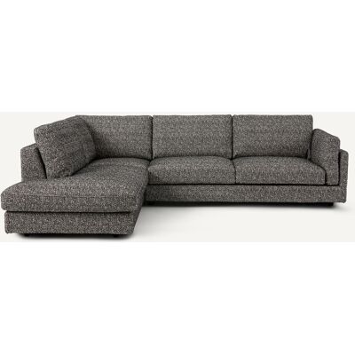 AM.PM Sofá cama modular con chaise longue angular, en tejido bouclé, César. Color AM.PM Sofá cama modular con chaise longue angular, en tejido bouclé, César. Color