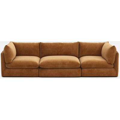 La Redoute Sofá modular recto de 3 plazas, en poliéster jaspeado, MALO. Talla 3 plazas. Color La Redoute Sofá modular recto de 3 plazas, en poliéster jaspeado, MALO. Talla 3 plazas. Color