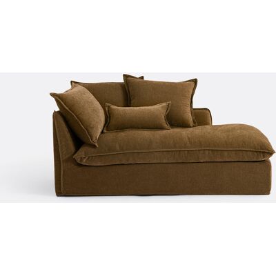 La Redoute Chaise longue derecho desenfundable de poliéster jaspeado, ODNA. Talla Chaise longue esquina derecha. Color La Redoute Chaise longue derecho desenfundable de poliéster jaspeado, ODNA. Talla Chaise longue esquina derecha. Color
