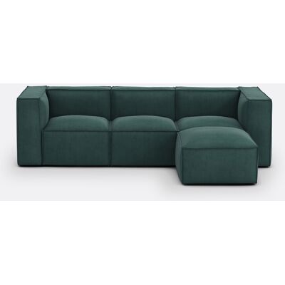 La Redoute Sofá modular, 3 plazas y reposapiés, en pana, SEVEN. Talla 3 plazas. Color La Redoute Sofá modular, 3 plazas y reposapiés, en pana, SEVEN. Talla 3 plazas. Color
