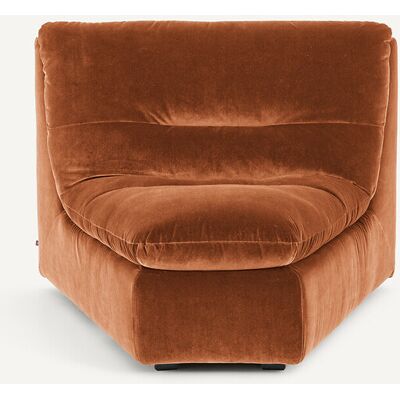 AM.PM Sillón en ángulo modular de terciopelo, GIULIANO. Color AM.PM Sillón en ángulo modular de terciopelo, GIULIANO. Color