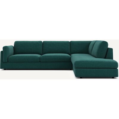 AM.PM Sofá cama esquinero con chaise longue de tejido jaspeado, CÉSAR. Color AM.PM Sofá cama esquinero con chaise longue de tejido jaspeado, CÉSAR. Color