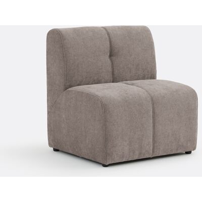 La Redoute Elemento de sillón de mesa modular, 1 plaza, en chenilla fina, ANETA. Talla 1 plaza. Color La Redoute Elemento de sillón de mesa modular, 1 plaza, en chenilla fina, ANETA. Talla 1 plaza. Color