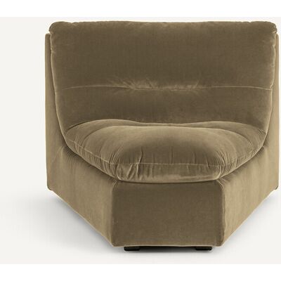 AM.PM Sillón en ángulo modular de terciopelo, GIULIANO. Color AM.PM Sillón en ángulo modular de terciopelo, GIULIANO. Color