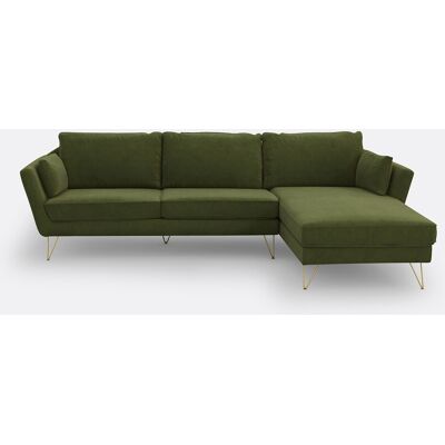 La Redoute Interieurs Sofá Esquinero de Terciopelo - Vintage Modern - Espacioso La Redoute Interieurs Sofá Esquinero de Terciopelo - Vintage Modern - Espacioso