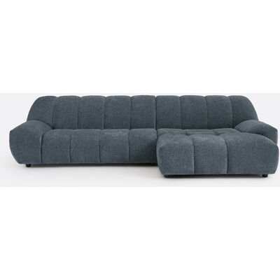 La Redoute Sofá rinconero derecho de 4 plazas, terciopelo grueso, NURIA. Talla ángulo derecho. Color La Redoute Sofá rinconero derecho de 4 plazas, terciopelo grueso, NURIA. Talla ángulo derecho. Color