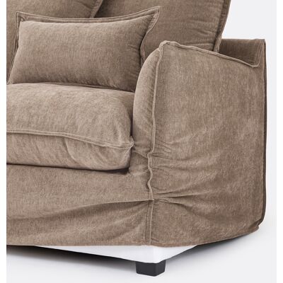 La Redoute Funda de sofá esquinero de poliéster jaspeado, ODNA. Talla Chaise longue esquina derecha. Color La Redoute Funda de sofá esquinero de poliéster jaspeado, ODNA. Talla Chaise longue esquina derecha. Color