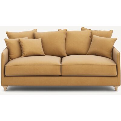 AM.PM Sofá cama de 3 plazas en terciopelo de lino, LAZARE. Color AM.PM Sofá cama de 3 plazas en terciopelo de lino, LAZARE. Color