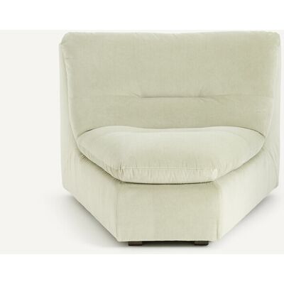 AM.PM Sillón modular de terciopelo lavado a la piedra, GIULIANO. Color AM.PM Sillón modular de terciopelo lavado a la piedra, GIULIANO. Color