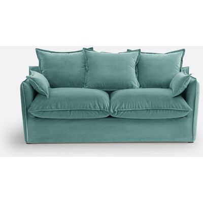 La Redoute Sofá cama de 2 o 3 plazas desenfundable, terciopelo, ODNA. Talla 2 plazas. Color La Redoute Sofá cama de 2 o 3 plazas desenfundable, terciopelo, ODNA. Talla 2 plazas. Color