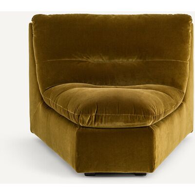 AM.PM Sillón en ángulo modular de terciopelo, GIULIANO. Color AM.PM Sillón en ángulo modular de terciopelo, GIULIANO. Color