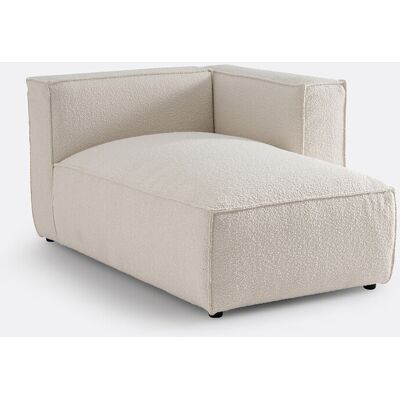 LA REDOUTE INTERIEURS - Seven - Bouclé Ecru - Sillón chaise longue LA REDOUTE INTERIEURS - Seven - Bouclé Ecru - Sillón chaise longue
