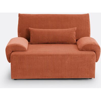 LA REDOUTE INTERIEURS - Maona - Corduroy Terracotta - Sofa bed LA REDOUTE INTERIEURS - Maona - Corduroy Terracotta - Sofa bed