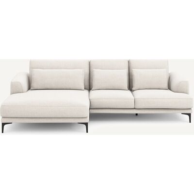 AM.PM Sofá esquinero chaise longue a la izquierda, en tejido jaspeado, MARSILE. Color AM.PM Sofá esquinero chaise longue a la izquierda, en tejido jaspeado, MARSILE. Color