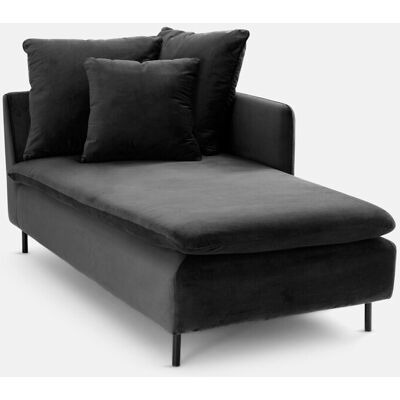 La Redoute Chaise longue modulable de terciopelo Pr. 179 cm, Ivete. Talla Chaise longue esquina derecha. Color La Redoute Chaise longue modulable de terciopelo Pr. 179 cm, Ivete. Talla Chaise longue esquina derecha. Color