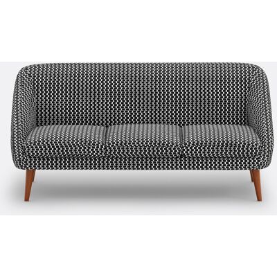 Sofá Séméon de LA REDOUTE INTERIEURS - Tela/Poliéster, Negro, 2-3 Plazas Sofá Séméon de LA REDOUTE INTERIEURS - Tela/Poliéster, Negro, 2-3 Plazas